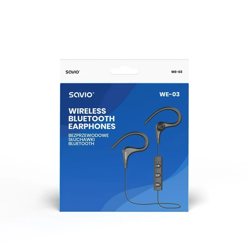 Casque Bluetooth Sport Savio WE-03 Noir