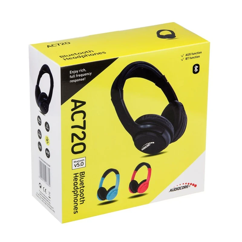 Casque Bluetooth avec microphone AudioCore AC720