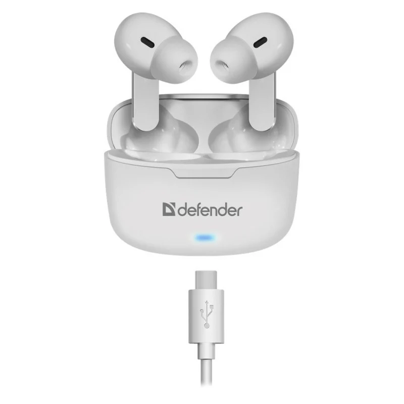 Écouteurs intra-auriculaires Bluetooth Defender TWINS 903 Blanc Multicolore