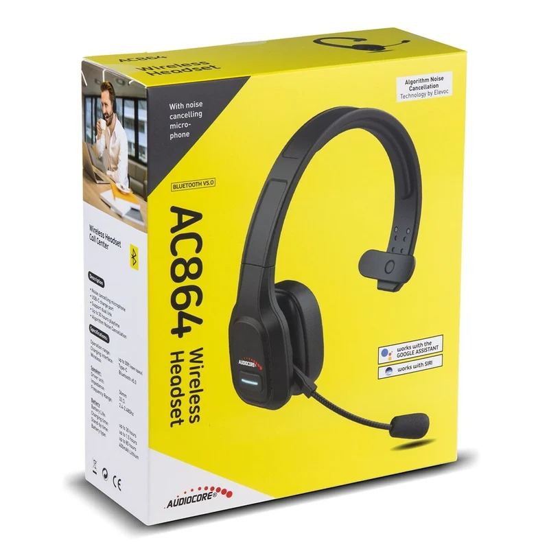 Casque Bluetooth avec microphone AudioCore AC864