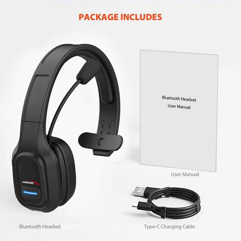 Casque Bluetooth avec microphone AudioCore AC864