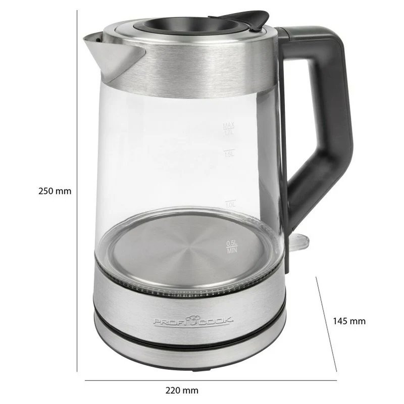 Bouilloire Proficook PC-WKS 1190 G Argent 2200 W 1,7 L