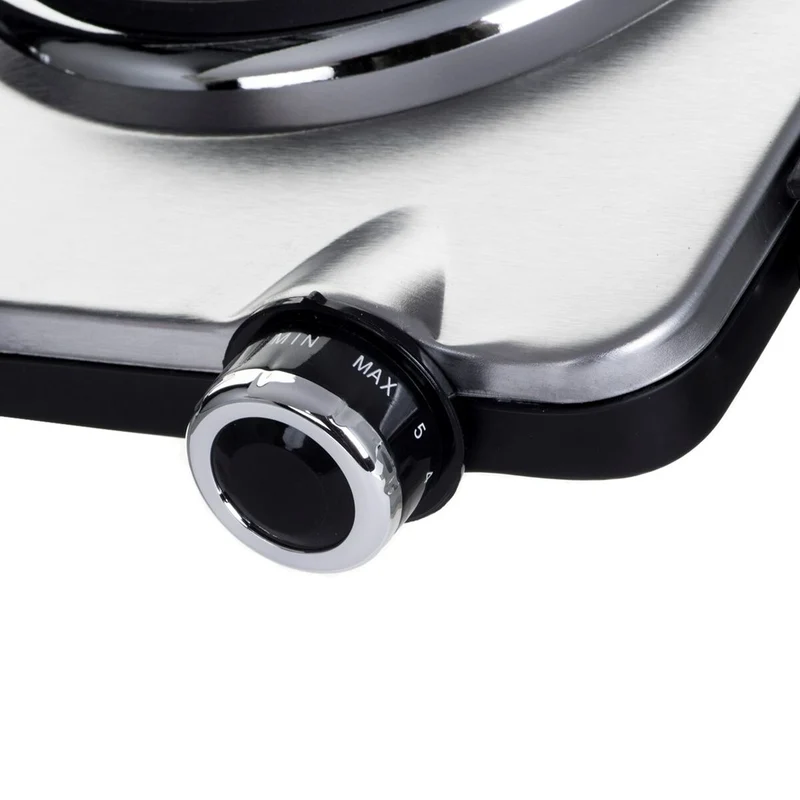 Plaque chauffante électrique Clatronic DKP 3668 E acier noir 1500 W 2500 W