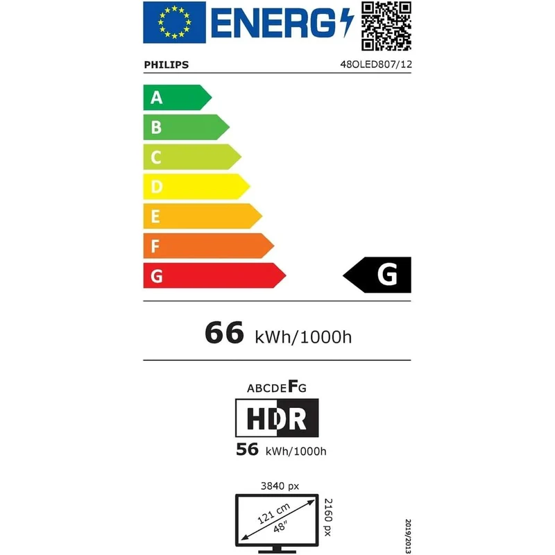 Téléviseur intelligent Philips OLED 48OLED807 4K Ultra HD OLED 48"