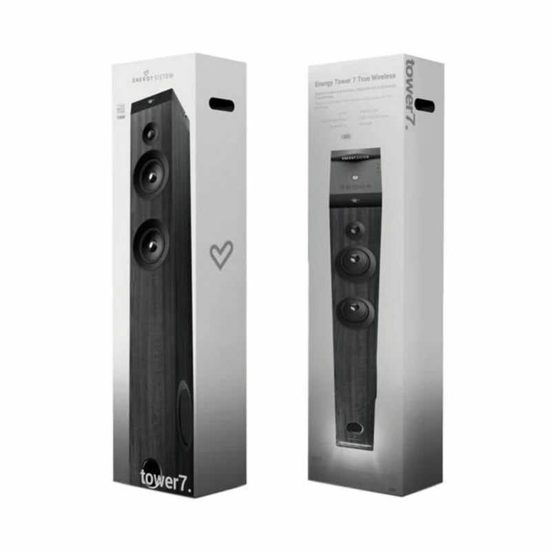 Tour de son Bluetooth Energy Sistem Tower 7 True LED Micro SD USB 100 W Noir 100 W