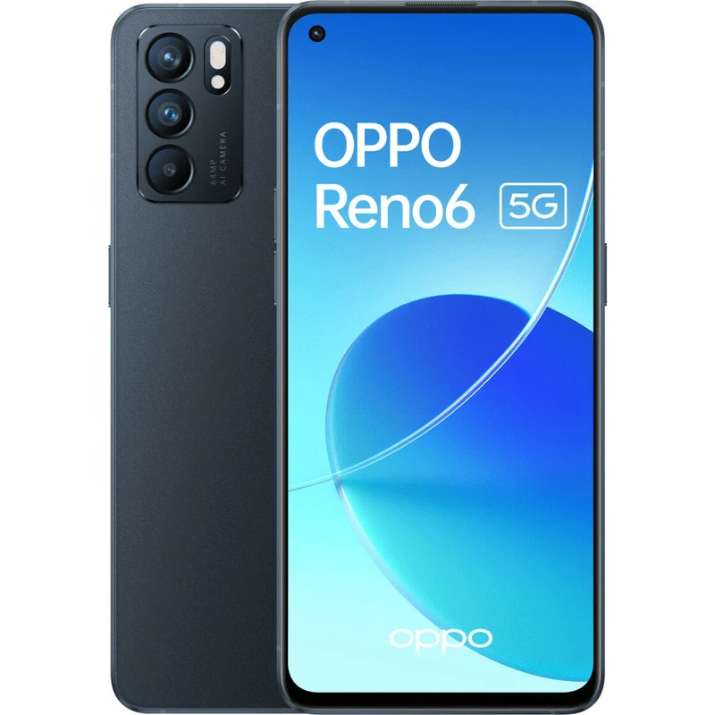 Smartphone Oppo Reno 6 Noir 8 Go RAM 128 Go 6,4"