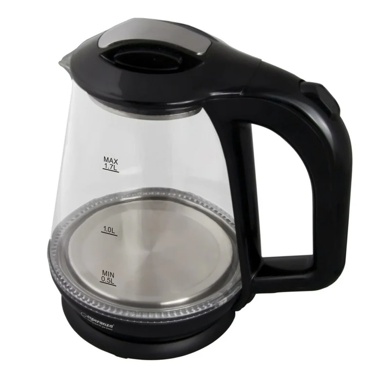 Bouilloire Esperanza EKK024K Noir Verre Plastique 1500 W 1,7 L