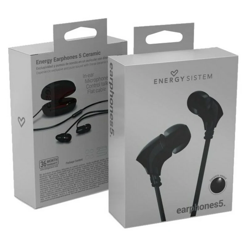 Casque avec Microphone Energy Sistem 444762 Noir