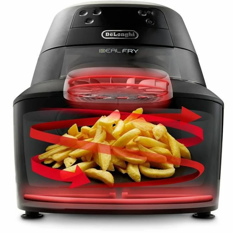 Friteuse à air DeLonghi 1400 W 1,25 kg Noir