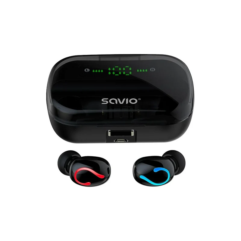 Écouteurs intra-auriculaires Bluetooth Savio TWS-06 Noir