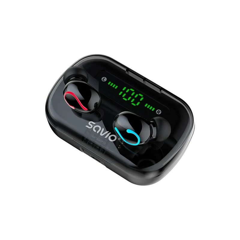 Écouteurs intra-auriculaires Bluetooth Savio TWS-06 Noir