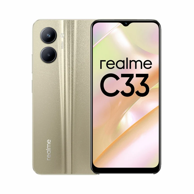 Smartphone Realme Realme C33 Doré 4 Go RAM Octa Core Unisoc 6,5" 1 To 128 Go