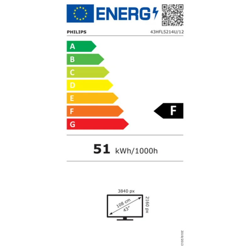 Téléviseur intelligent Philips 43HFL5214U/12 4K Ultra HD 43"