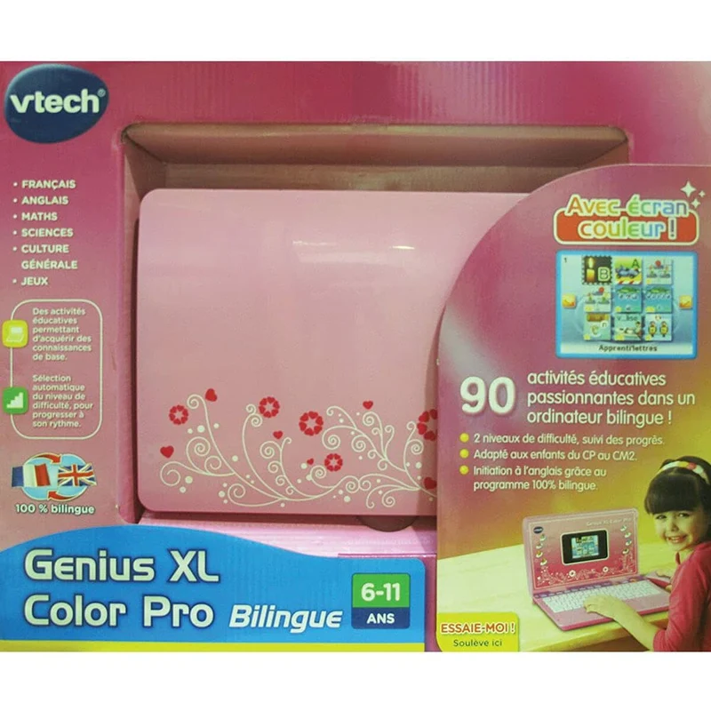 Ordinateur portable Vtech Genius XL Pro FR-EN Jouet Interactif + 6 Ans