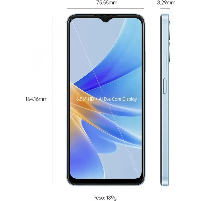 Smartphone Oppo OPPO A17 Bleu 6,56" 64 Go 1 To Octa Core 4 Go RAM