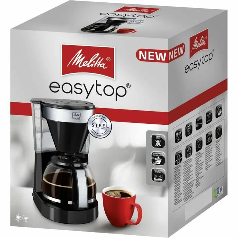 Cafetière électrique Melitta Easy Top II 1023-04 1050 W Noir 1050 W 1,25 L 900 g