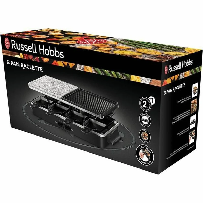 Plaque chauffante Russell Hobbs Raclette Noir