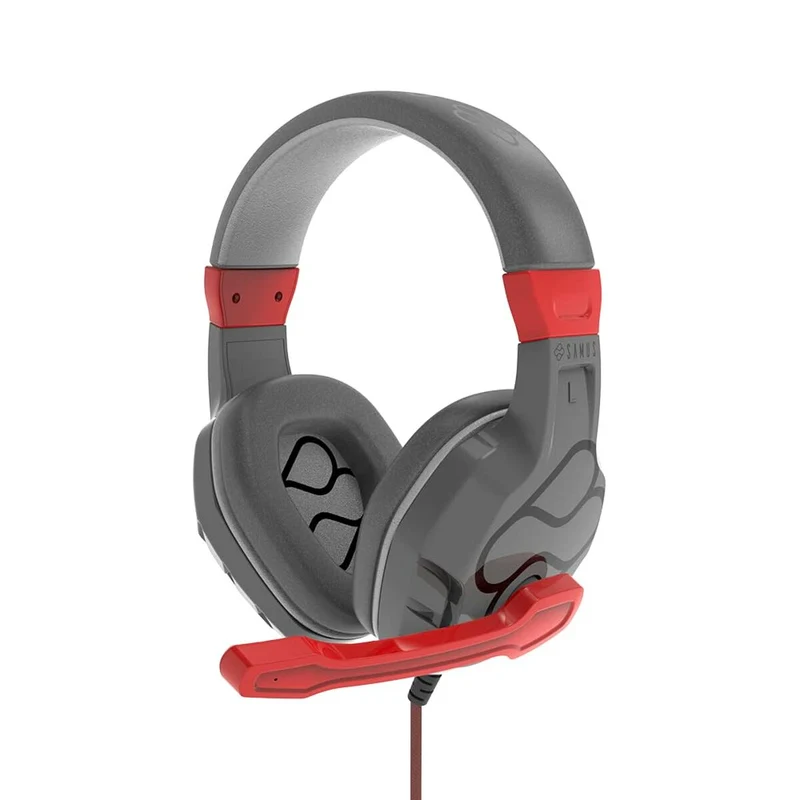 Casque avec Microphone FR-TEC Samus Noir Rouge