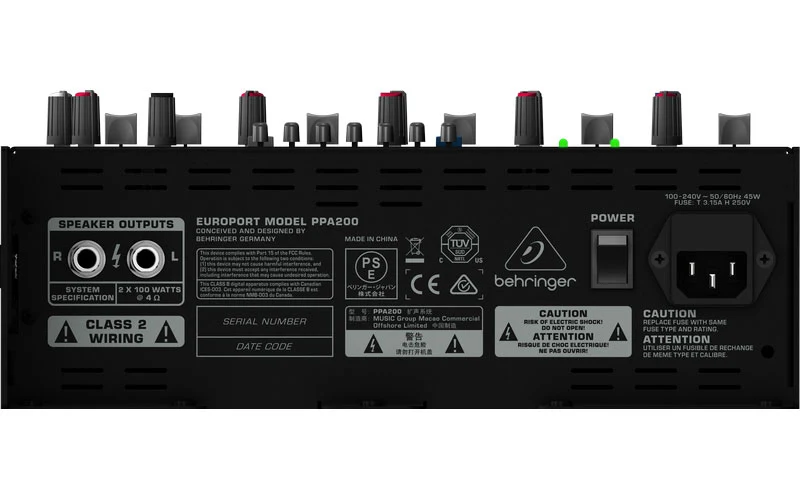 PPA200 Enceinte De Sonoriation Portable 2 X 100 W