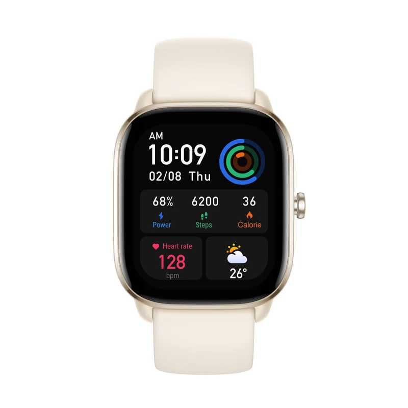 Montre connectée Amazfit GTS 4 mini Blanc 1,65"