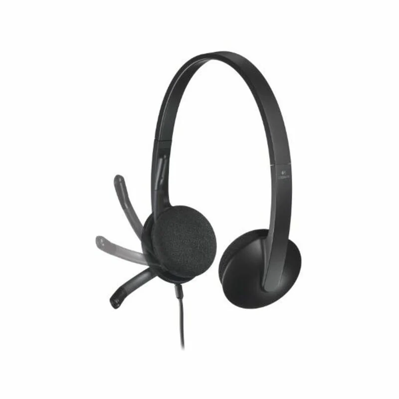 Casque avec microphone Logitech 981-000475 USB 1,8 m noir