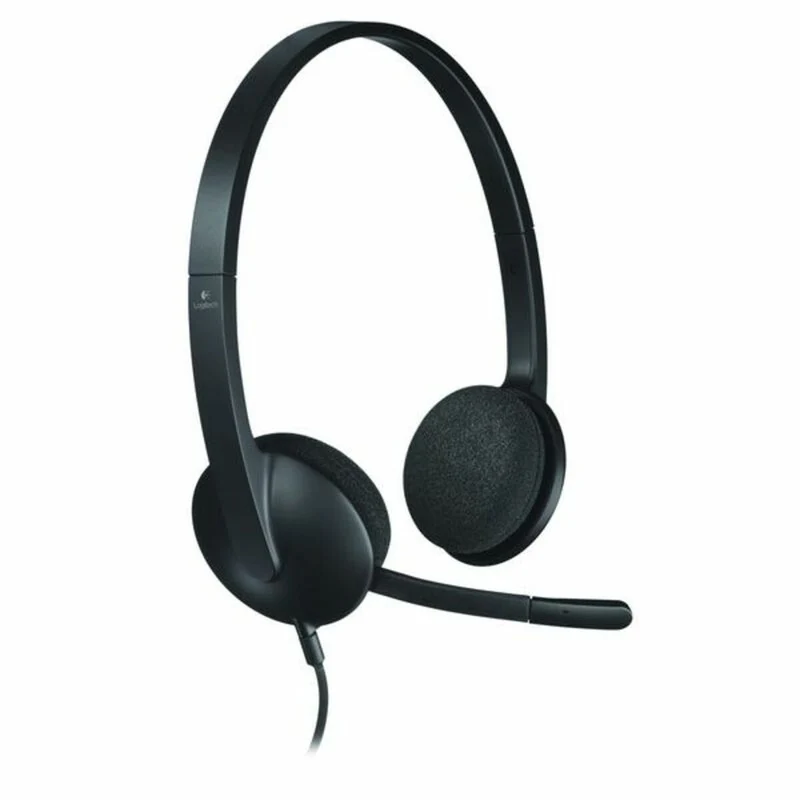Casque avec microphone Logitech 981-000475 USB 1,8 m noir