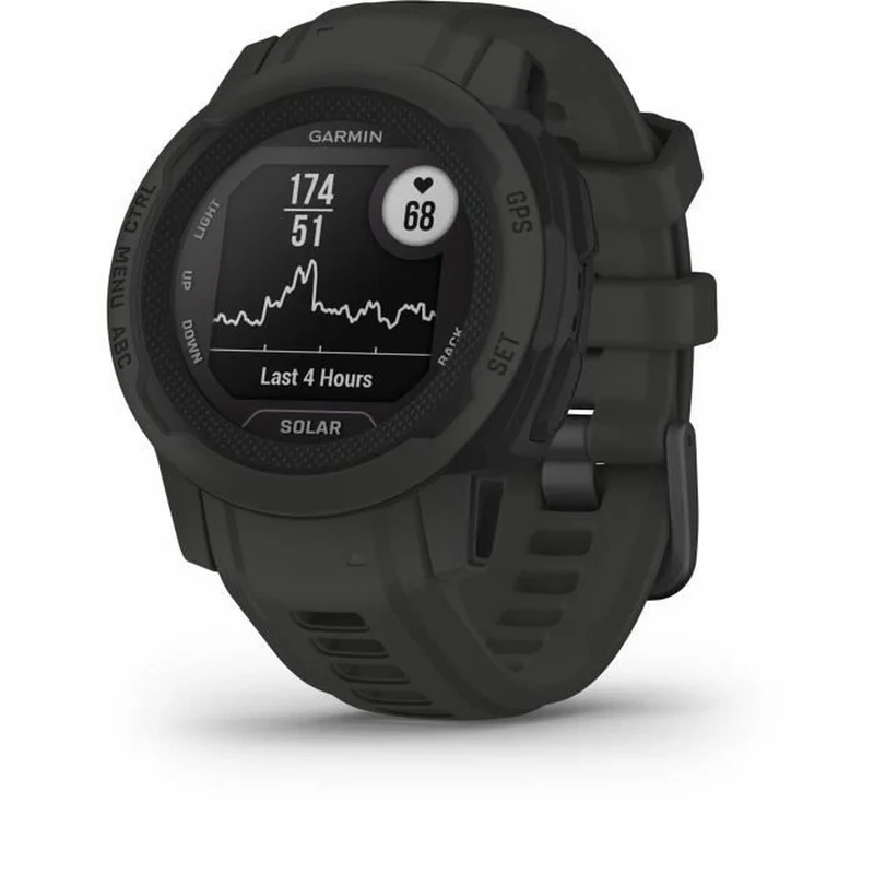Montre connectée GARMIN Instinct 2 Solaire Gris foncé 0,79" Noir Graphite