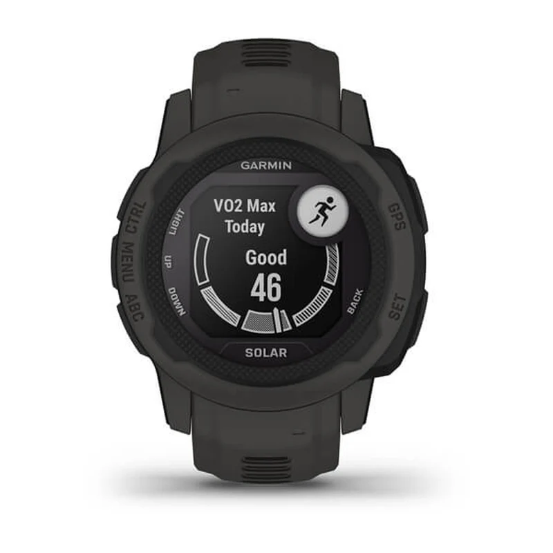 Montre connectée GARMIN Instinct 2 Solaire Gris foncé 0,79" Noir Graphite