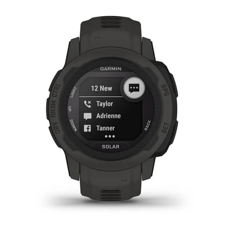 Montre connectée GARMIN Instinct 2 Solaire Gris foncé 0,79" Noir Graphite