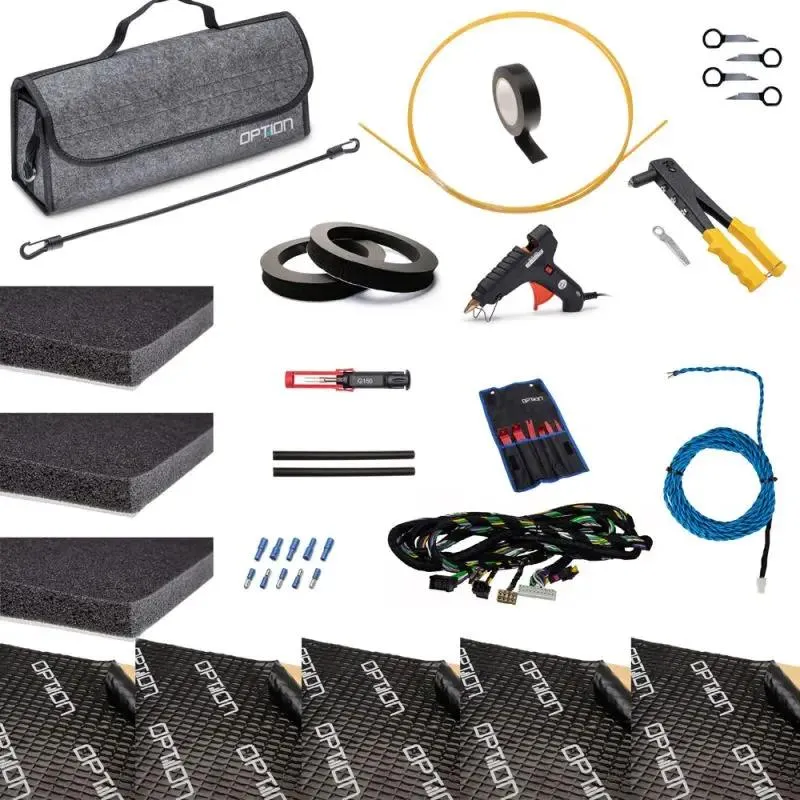 OPTION SET-106 – Kit DSP, Subwoofer, Haut-Parleurs Avant & Arrière pour Skoda Superb III | Plug & Play