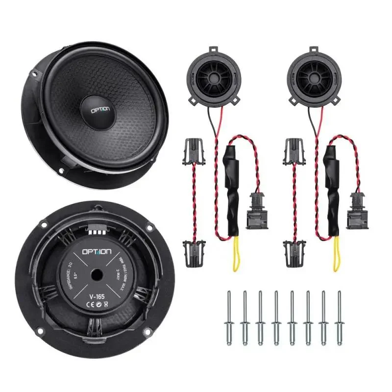 OPTION SET-105 – Kit DSP, Haut-Parleurs & Subwoofer pour Skoda Superb III | Plug & Play