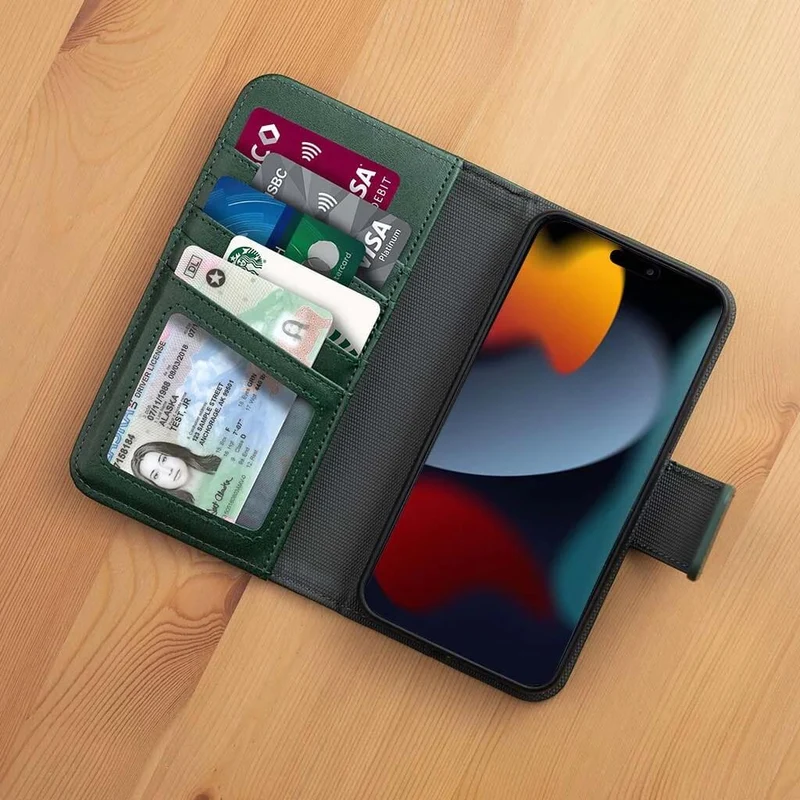 5th Ave Wallet Case avec MagSafe - iPhone 16 - Vert