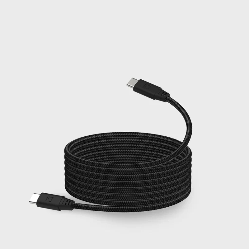 Câble magnétique USB-C vers USB-C de 2 mètres - Noir