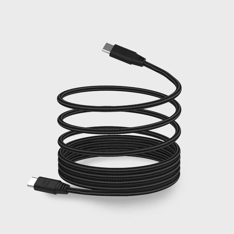 Câble magnétique USB-C vers USB-C de 2 mètres - Noir