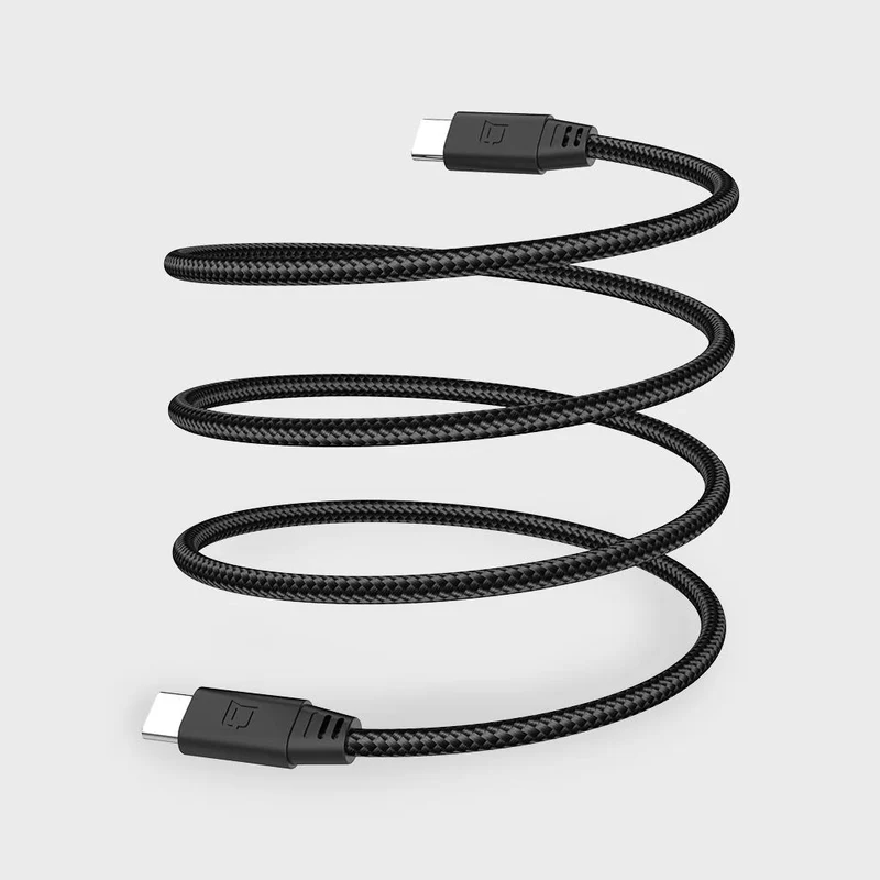 Câble magnétique USB-C vers USB-C de 2 mètres - Noir