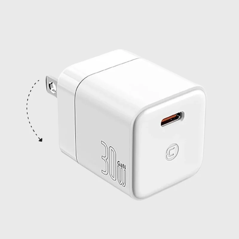 Chargeur mural GaN 30W - Blanc