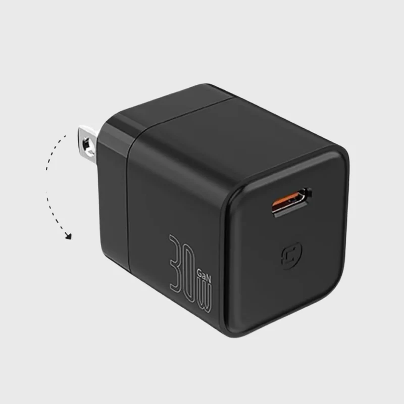 Chargeur mural GaN 30W - Noir