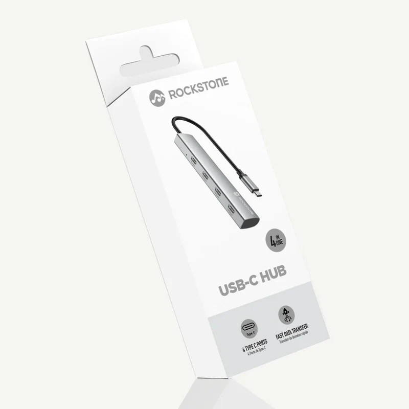 Hub 4-en-1 USB-C Rockstone
