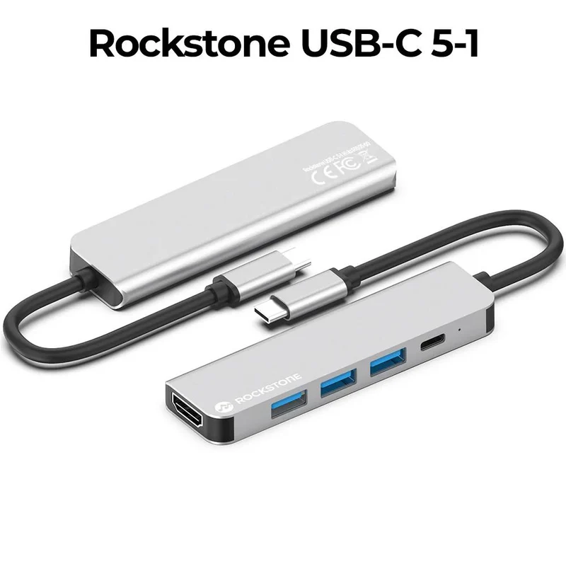 Hub Rockstone USB-C 5-en-1