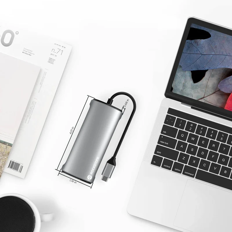 Hub Rockstone USB-C 5-en-1