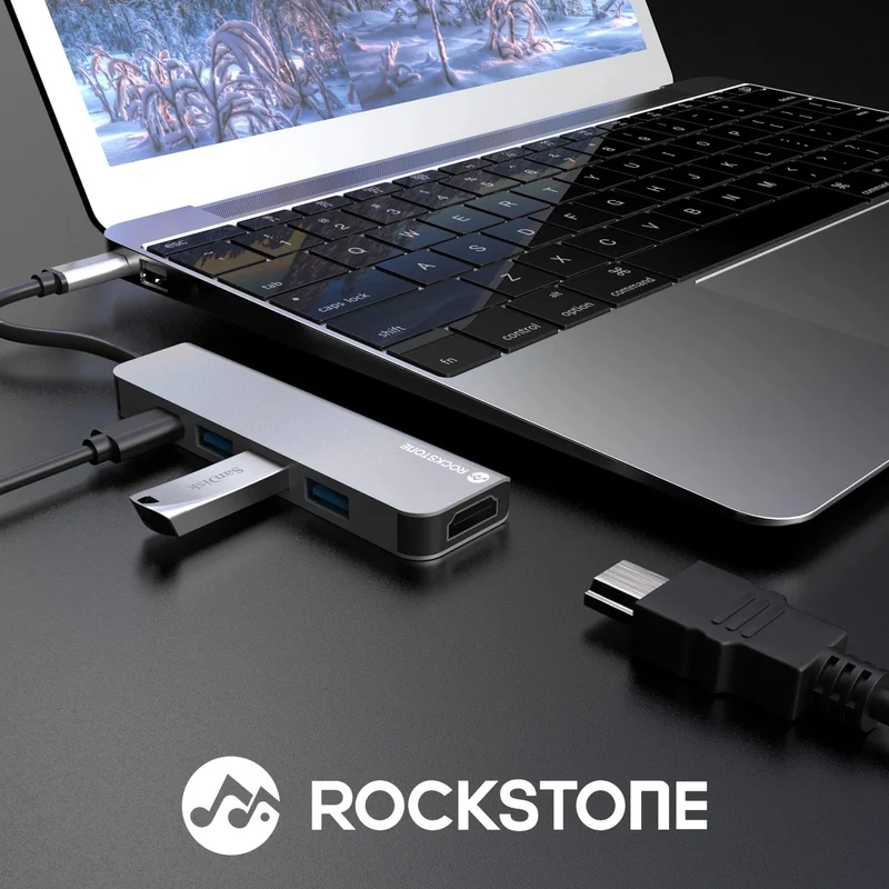 Hub Rockstone USB-C 5-en-1