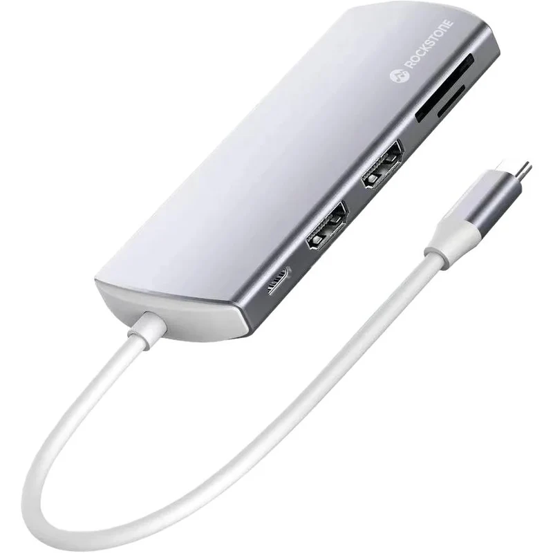 Hub HDMI double USB-C 9-en-1 de Rockstone