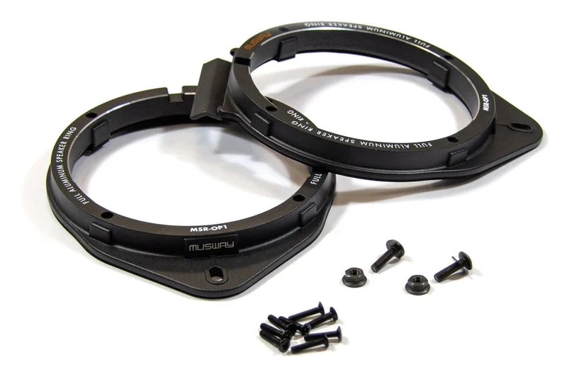 MUSWAY MSR-OP1 – Anneaux Adaptateurs Haut-Parleurs Aluminium 16,5 cm pour Opel