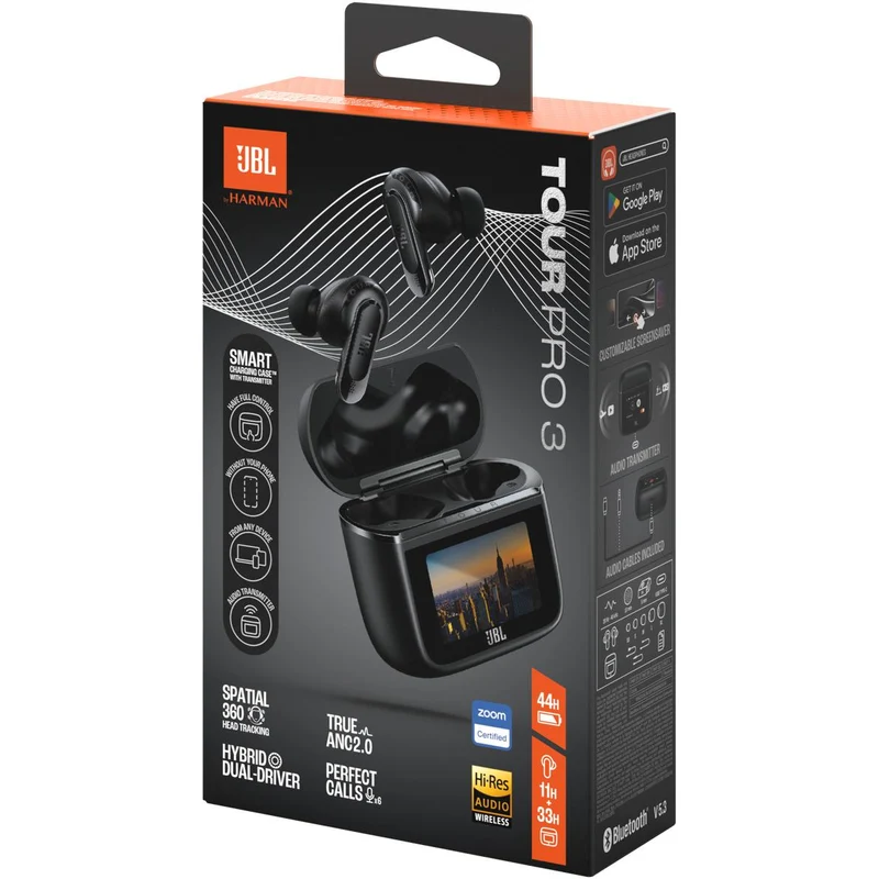 Casque circum-auriculaire BT à réduction de bruit. JBL TOURPRO3 - Noir