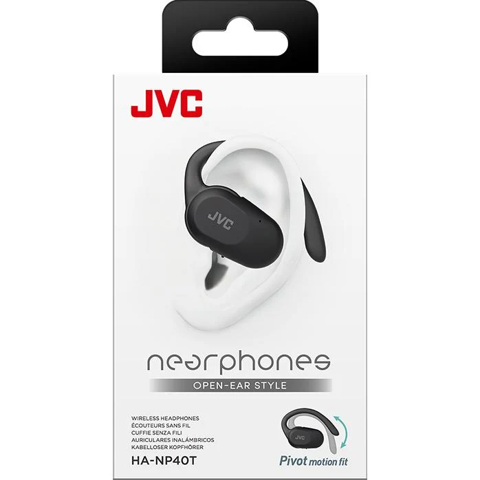 Écouteurs Nearphones Bluetooth, JVC HA-NP40T-B - Noir