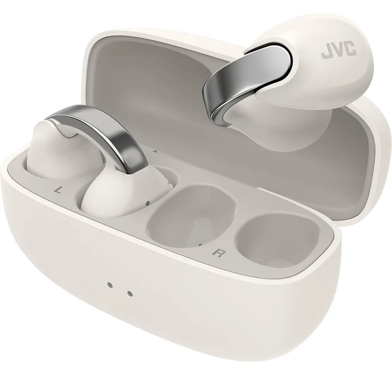 Écouteurs Nearphones Bluetooth, JVC HA-NP1T - Blanc Cassé
