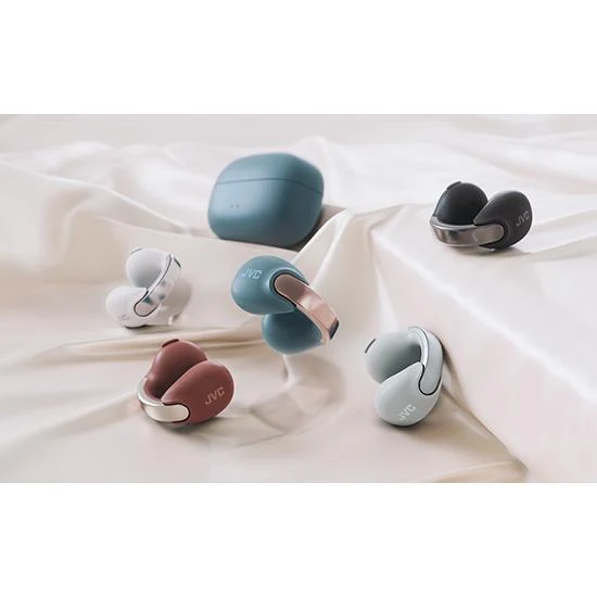 Écouteurs Nearphones Bluetooth, JVC HA-NP1T - Blanc Cassé