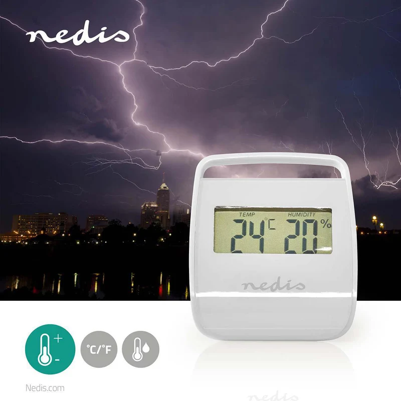Digitale thermometer Binnen - Binnentemperatuur - Luchtvochtigheid binnenshuis