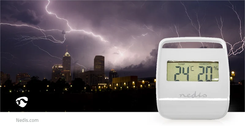 Digitale thermometer Binnen - Binnentemperatuur - Luchtvochtigheid binnenshuis