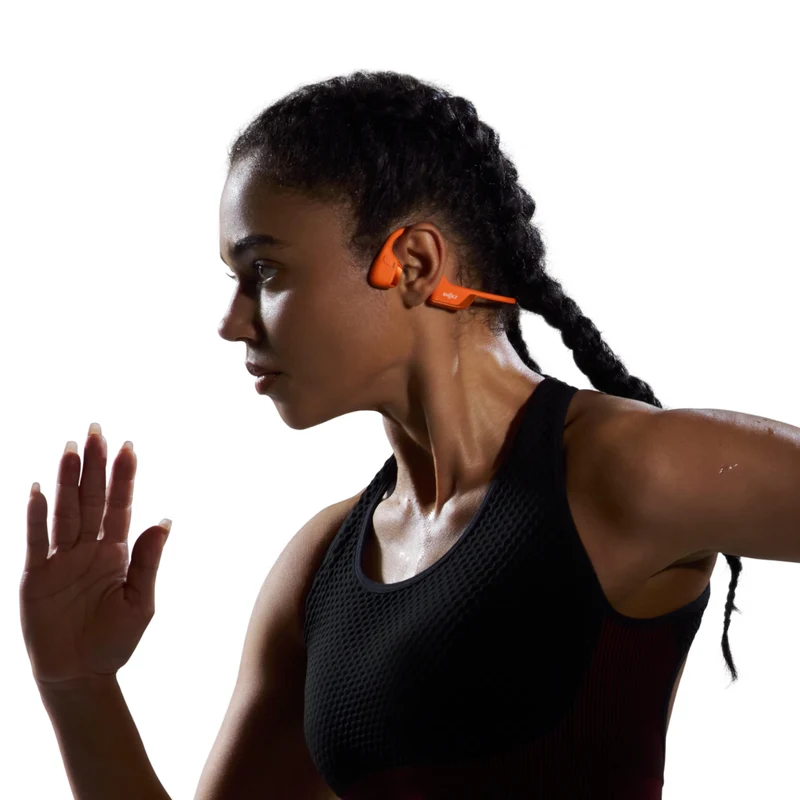 Casque Sport BT à conduction osseuse sans fil OpenRun Pro 2 Mini Shokz S821 - Orange